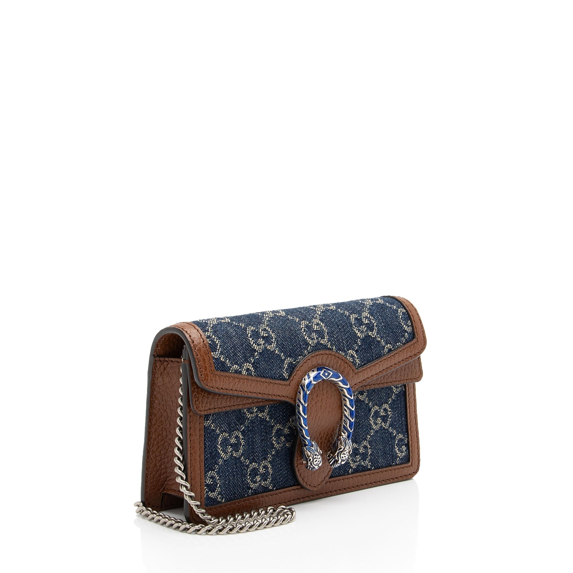 Gucci Dionysus Super Shoulder Bag Shf Lunuyx Denim Mini Crossbody Bag