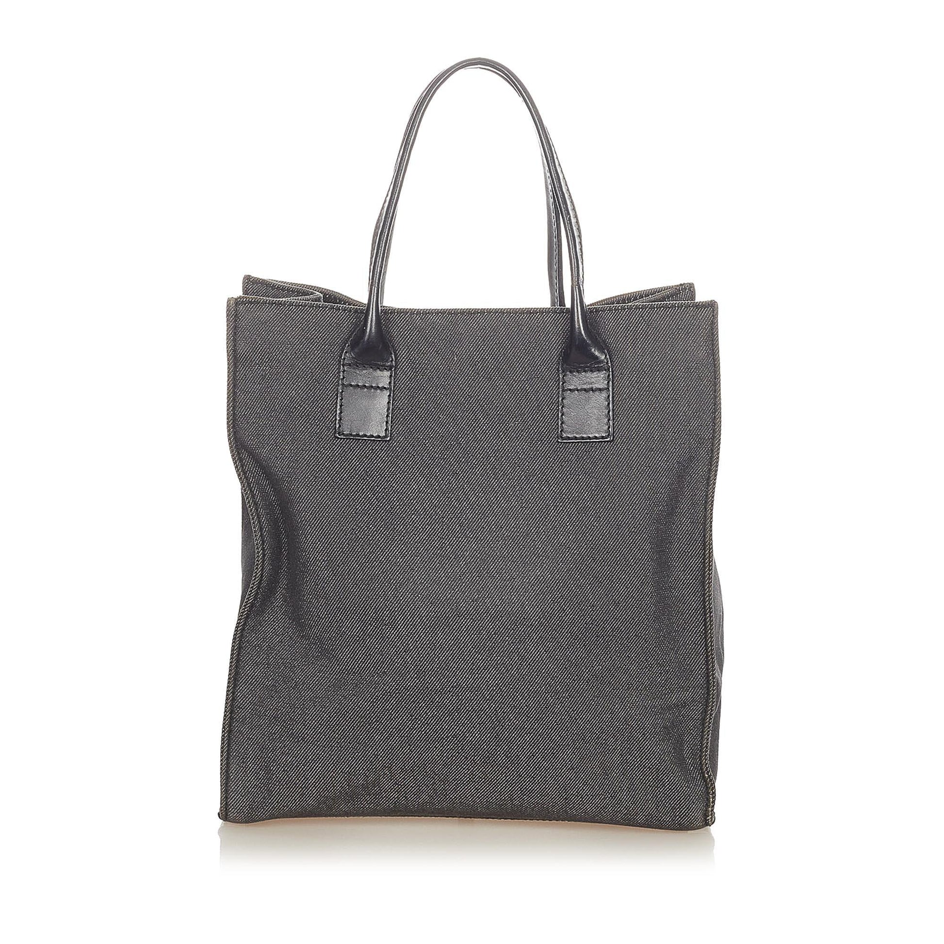 Gucci SHG Denim Black Tote Bag