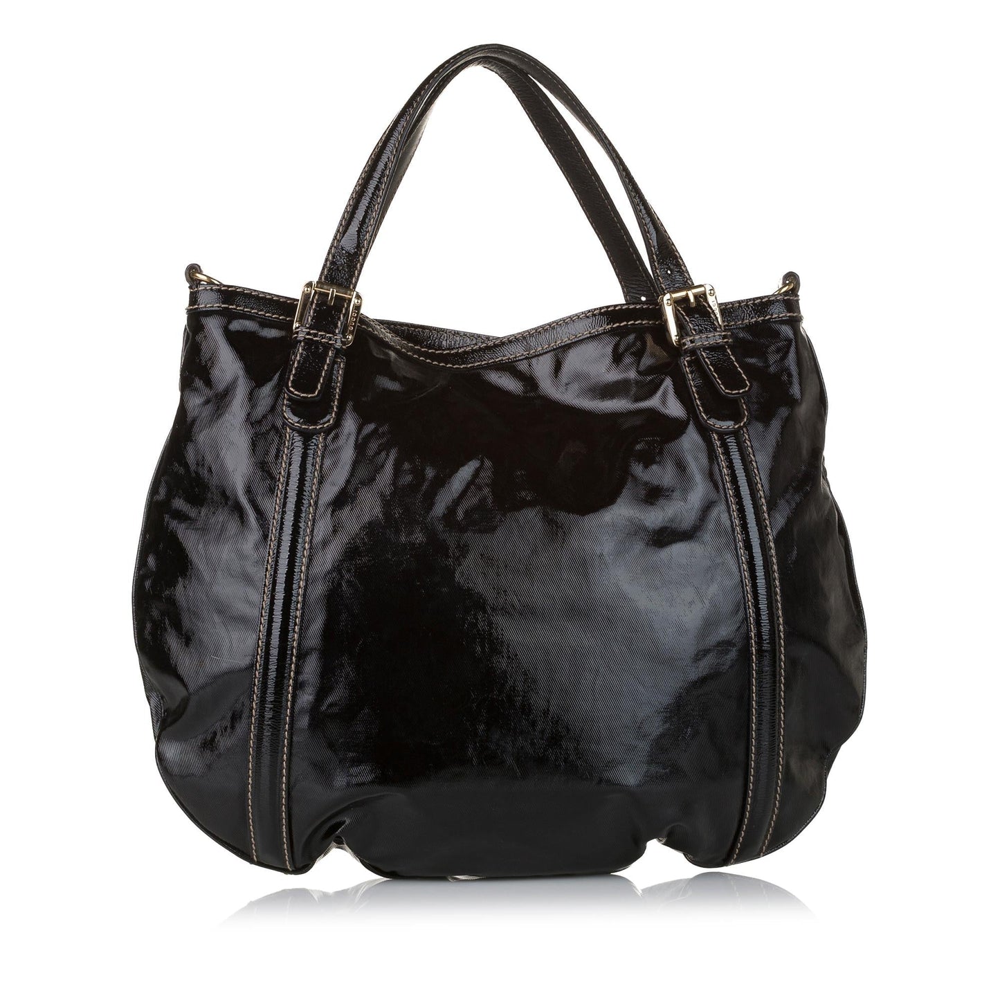 Gucci Dialux Britt SHG Canvas Black Satchel Bag