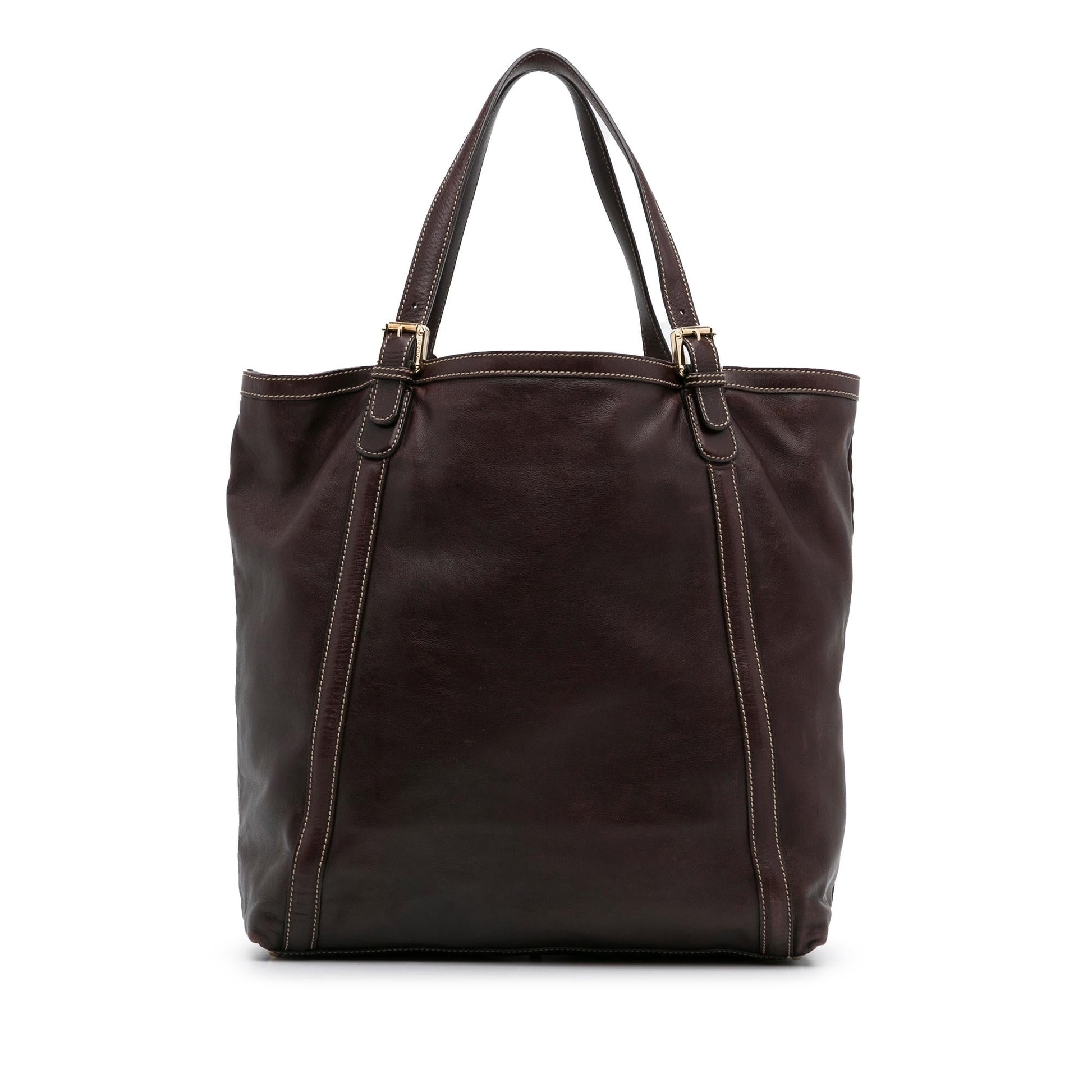 Gucci Dialux Britt SHG-x0o70K Calf Brown Tote Bag