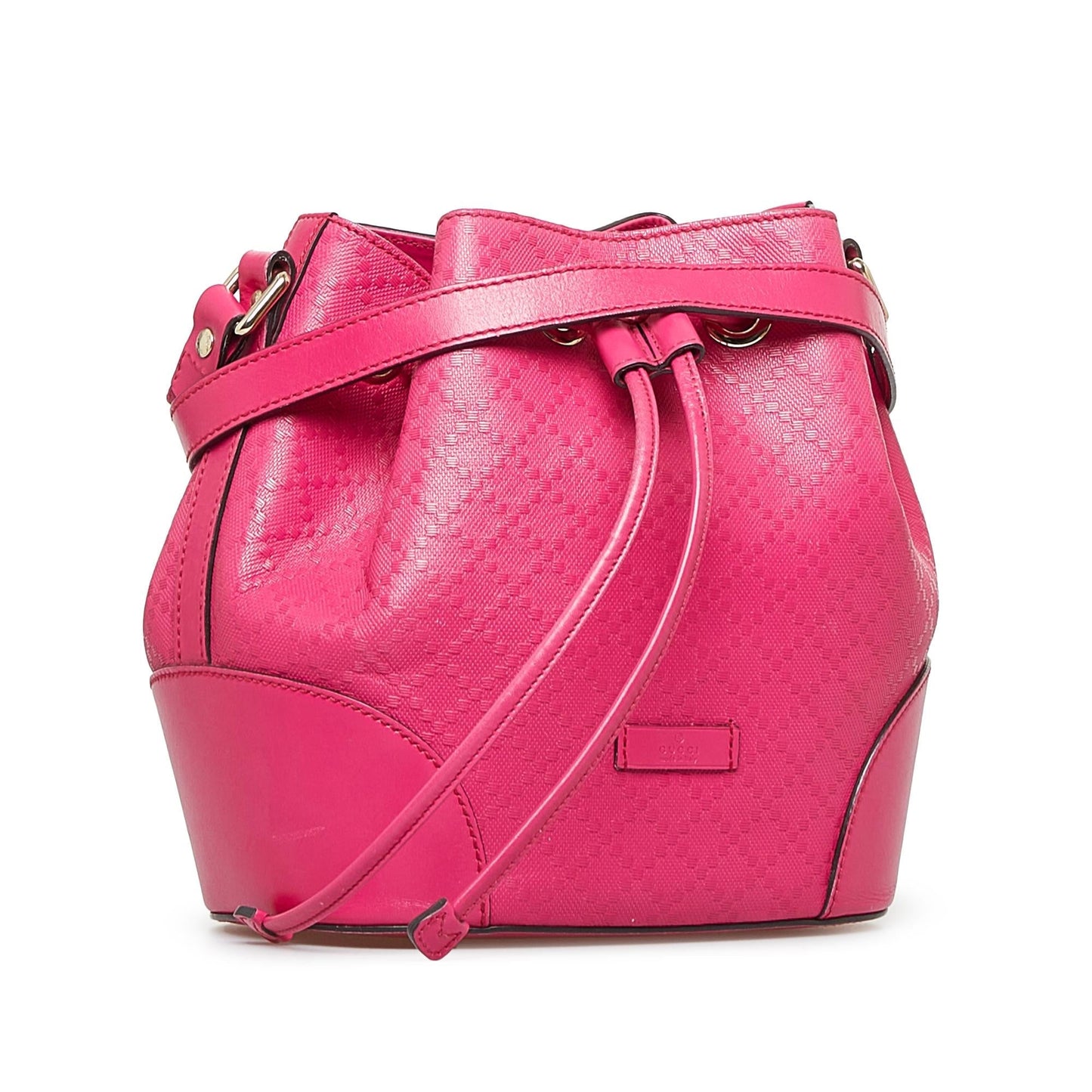 Gucci Diamante Bright SHG-kW0rDo Calf Pink Bucket Shoulder Bag