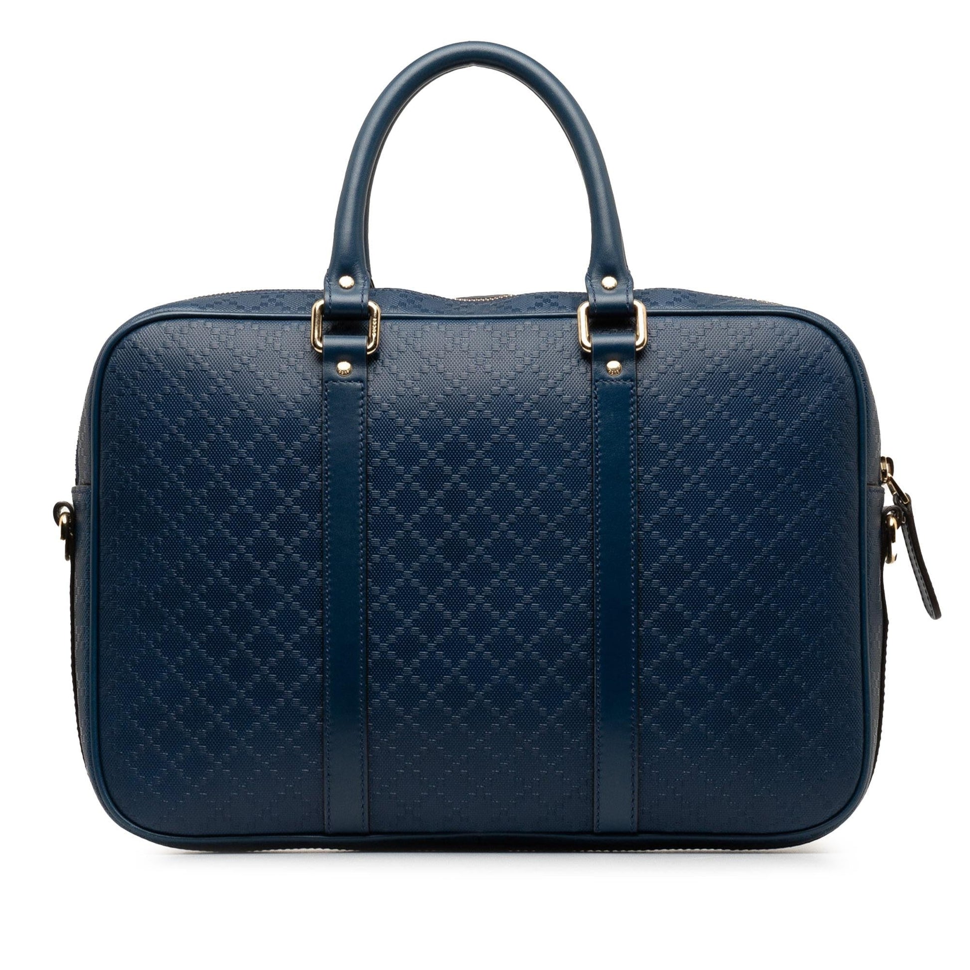 Gucci Diamante Bright Business SHG-fz7EHm Canvas Blue Tote Bag