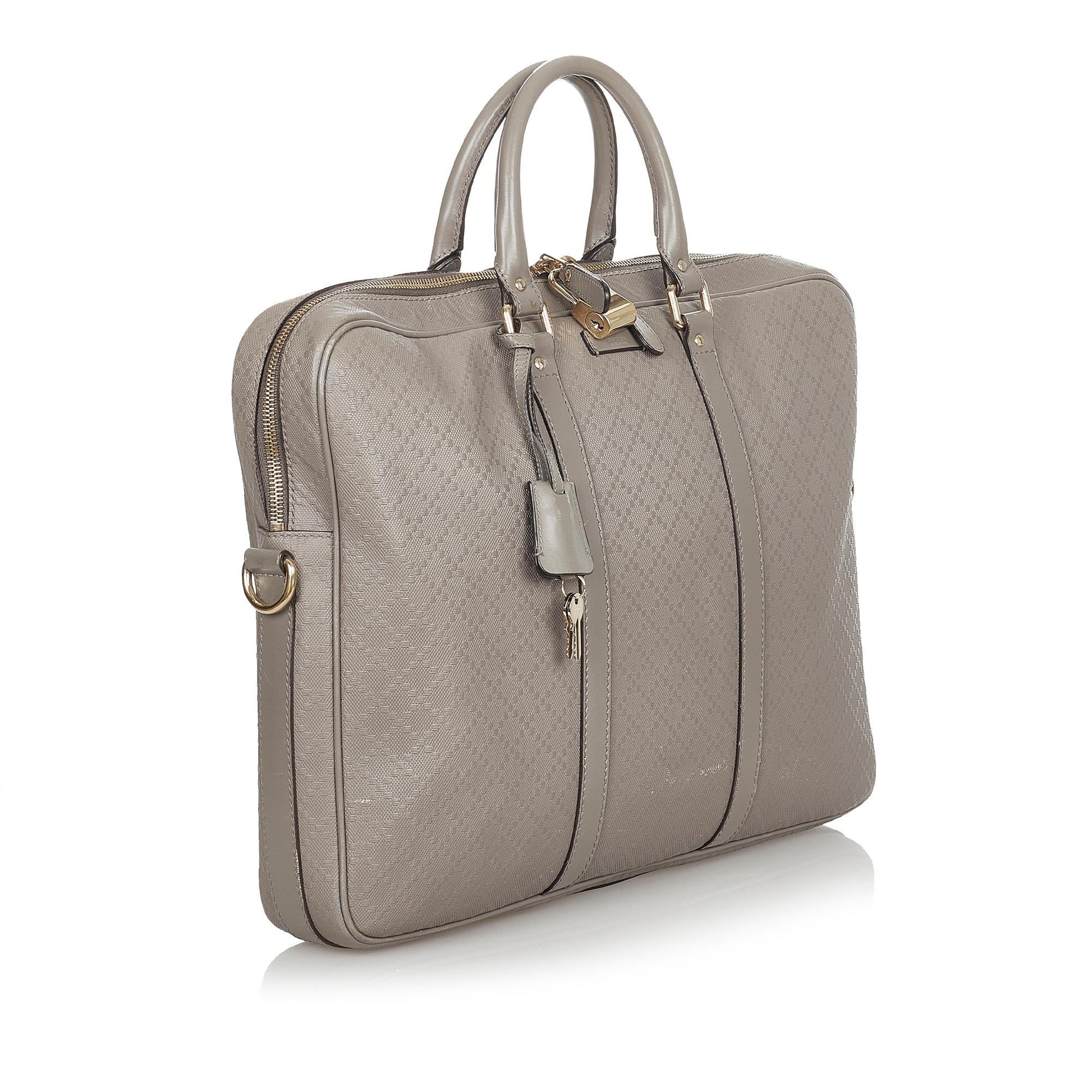 Gucci Diamante Bright Leather Briefcase (SHG-24200)