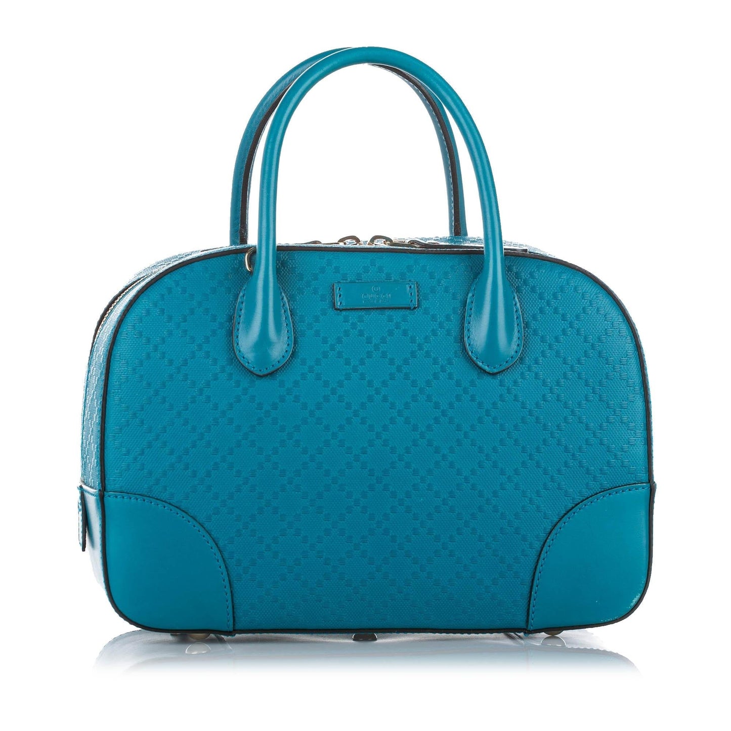 Gucci Diamante Bright SHG Leather Calf Blue Satchel Bag Satchel Shg