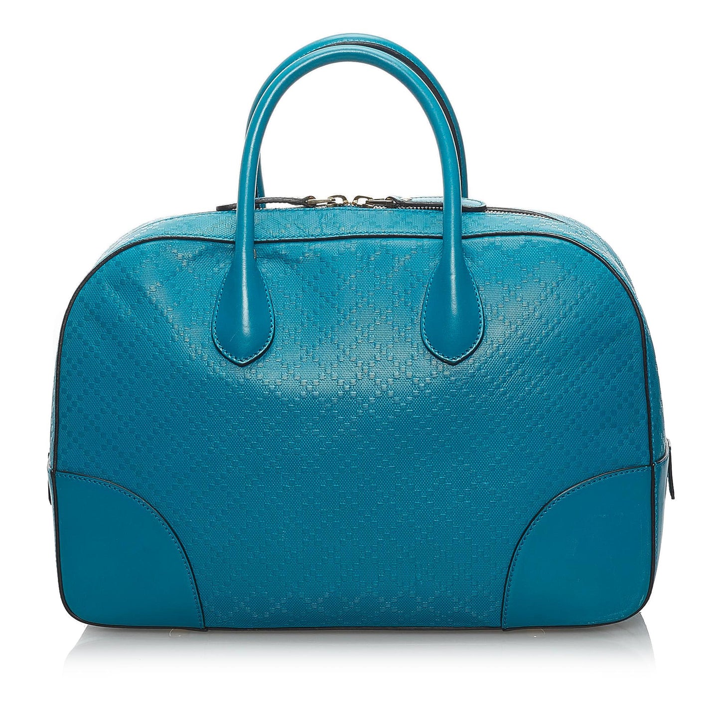 Gucci Diamante Bright SHG Leather Calf Blue Satchel Bag