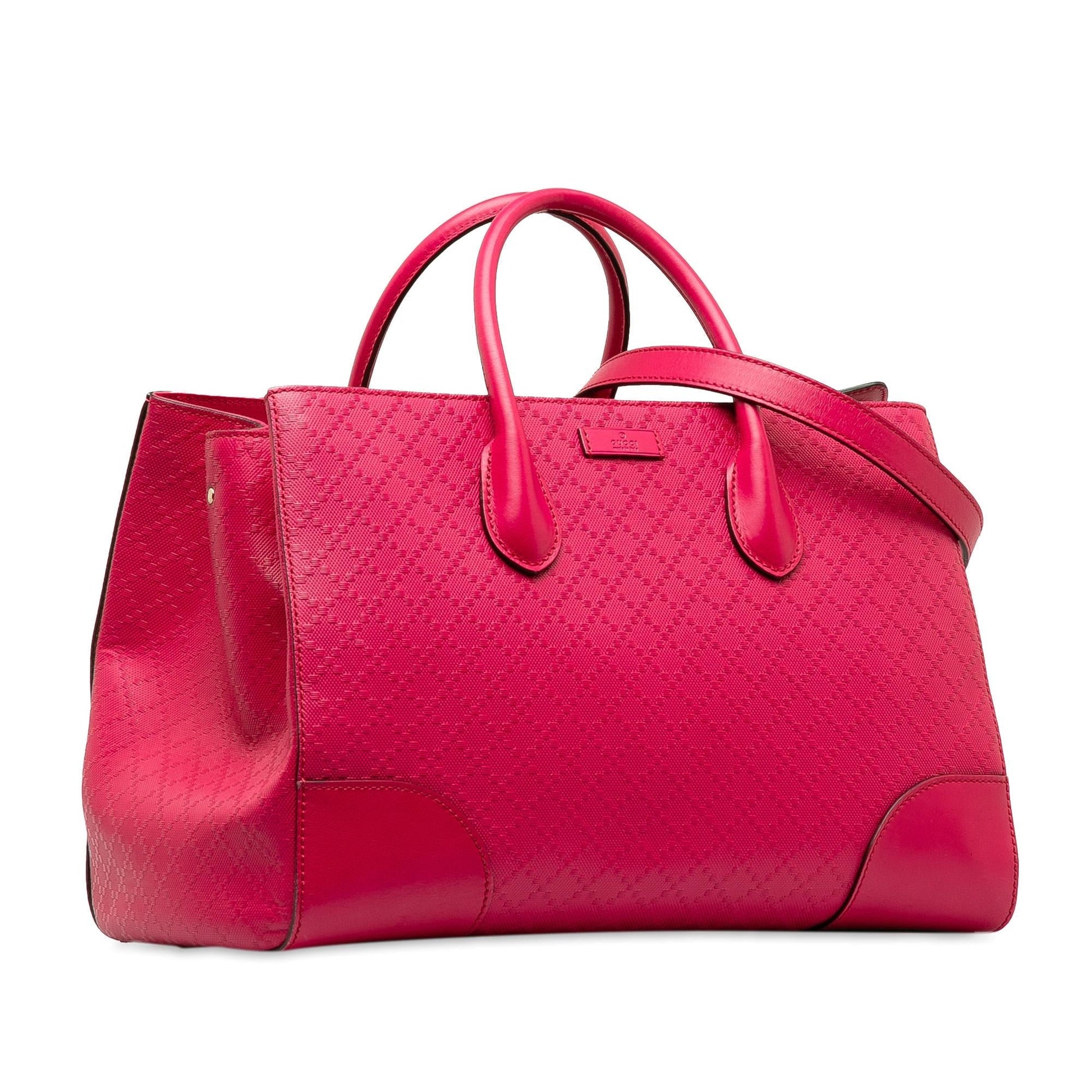 Gucci Diamante Bright SHG-pDINjv Leather Calf Pink Satchel Bag