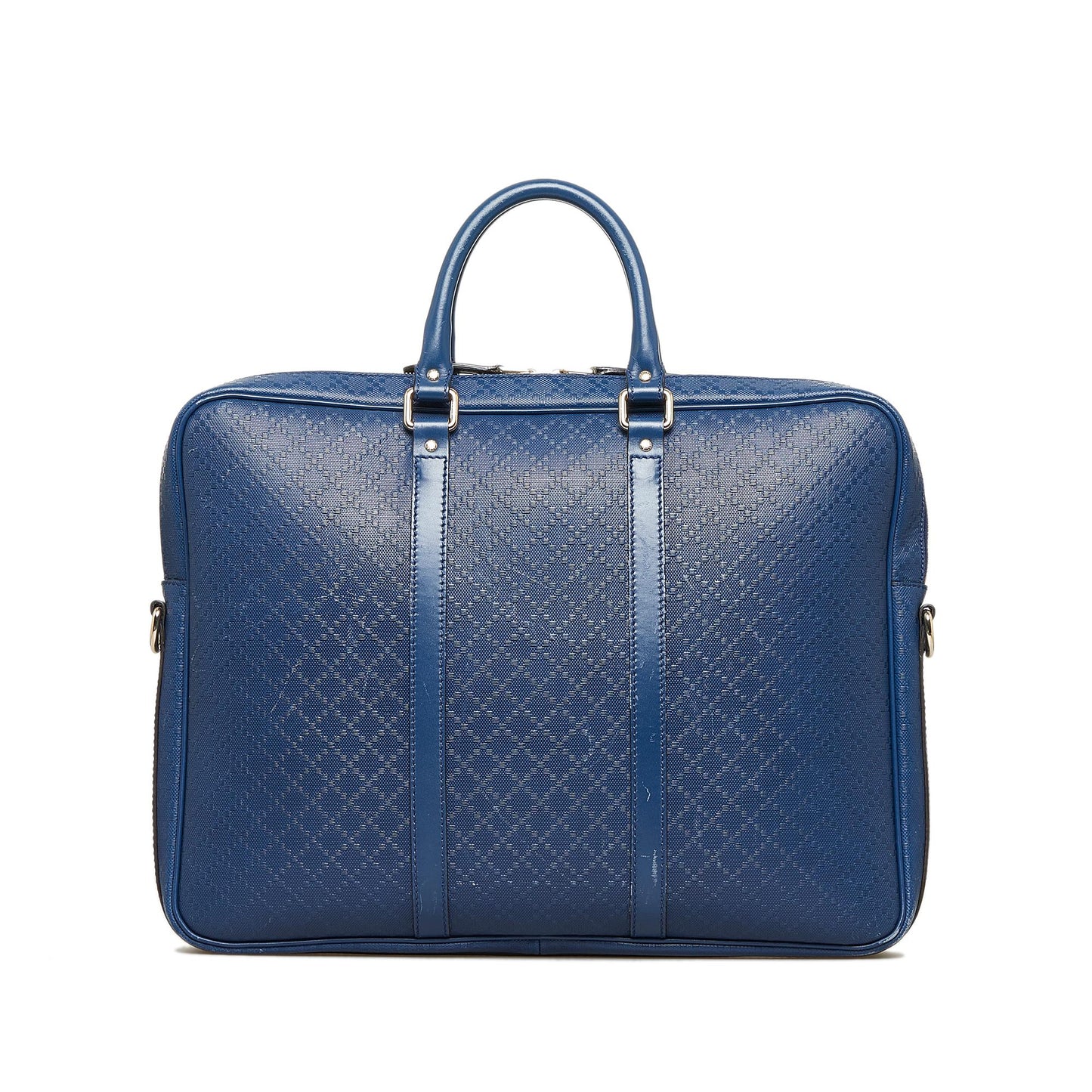 Gucci Diamante Business SHG-KZwkHX Calf Blue Tote Bag