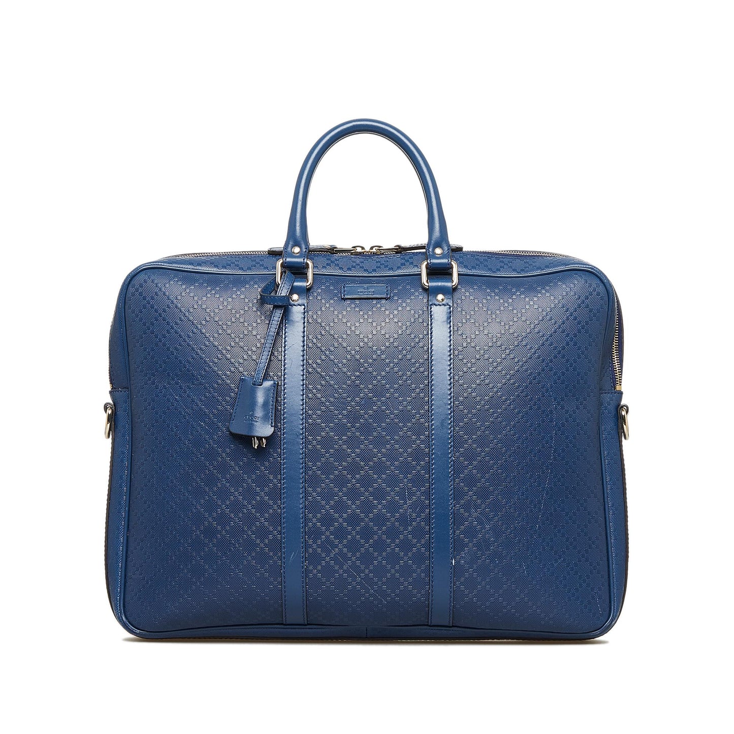 Gucci Diamante Business SHG-KZwkHX Calf Blue Tote Bag