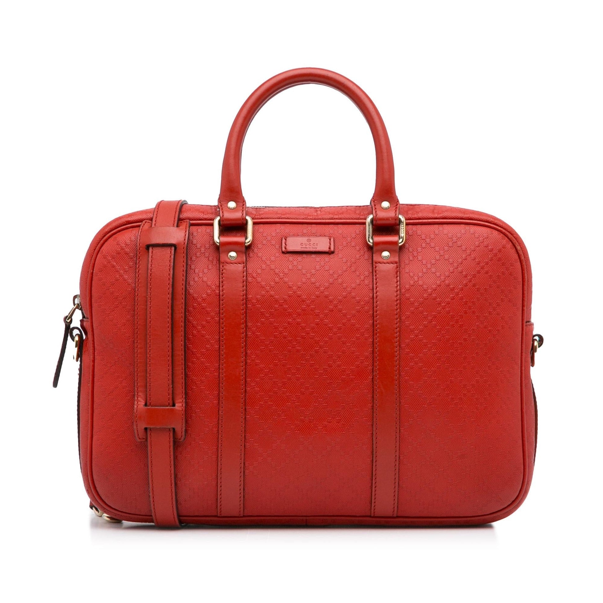 Gucci Diamante Business SHG-YR RI Calf Red Tote Bag
