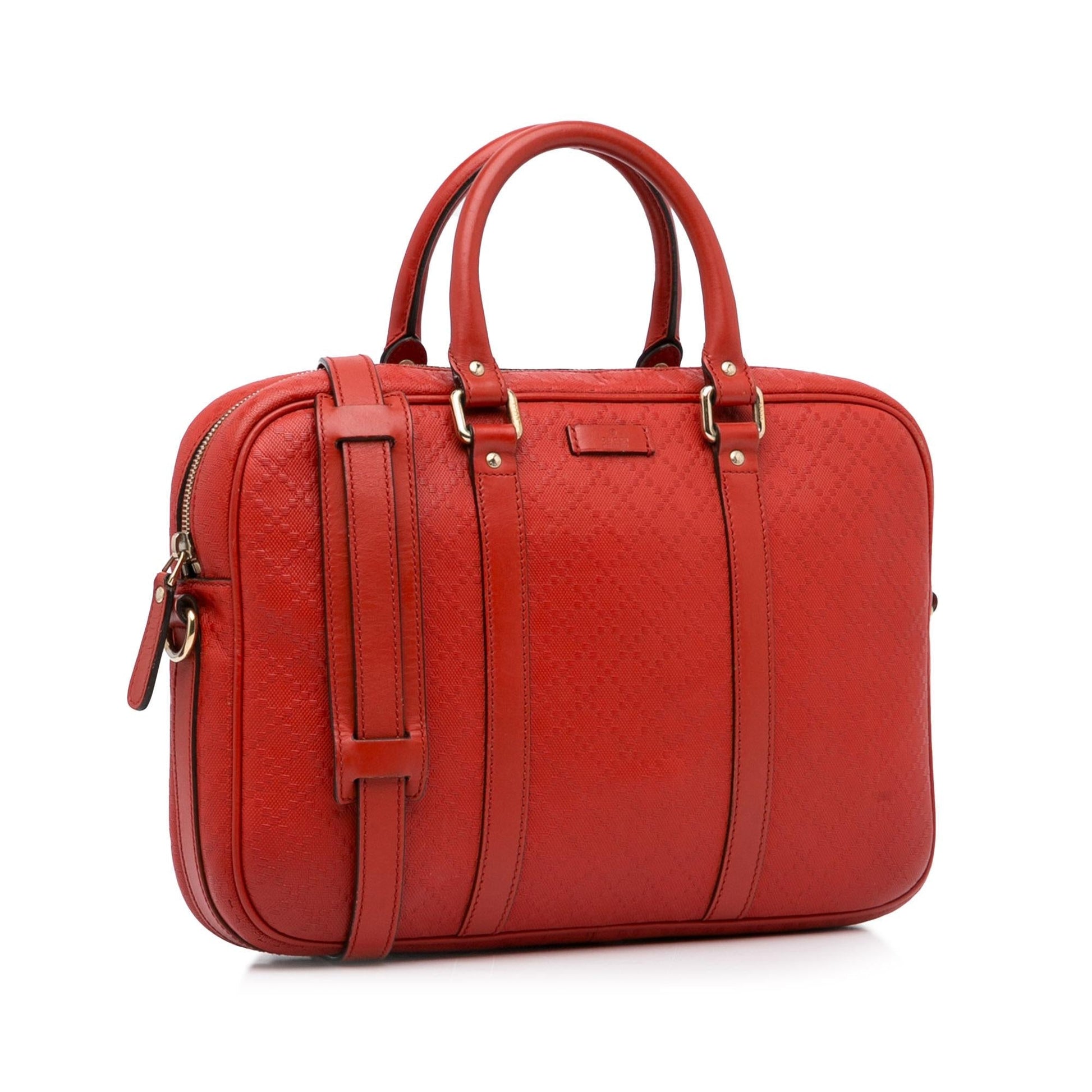 Gucci Diamante Business SHG-YR RI Calf Red Tote Bag