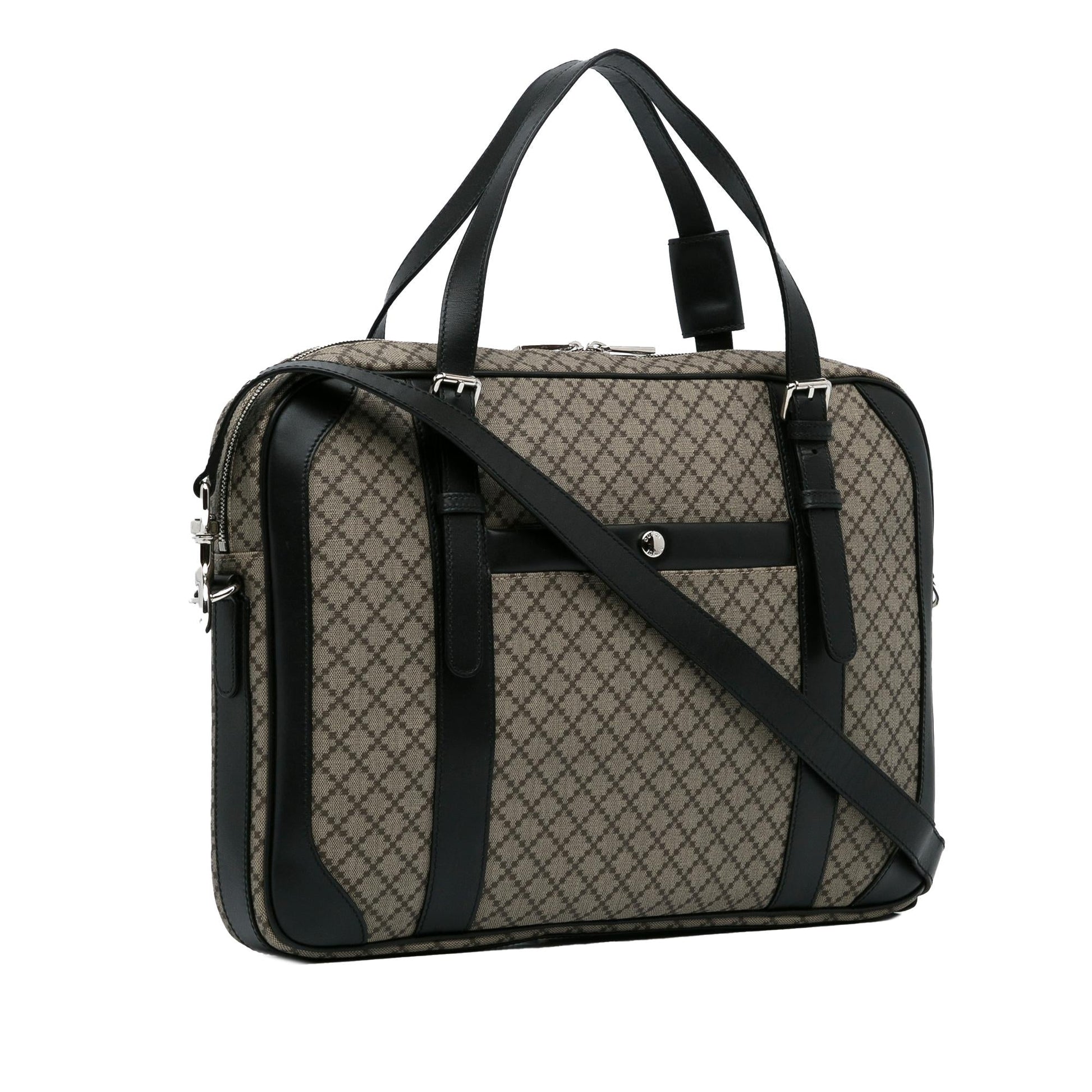 Gucci Diamante Business SHG-TMO1JF Canvas Grey Tote Bag