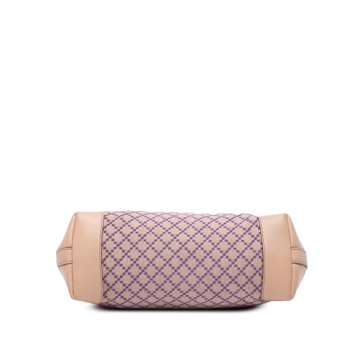 Gucci Diamante Craft Canvas Calf Brown Tote Bag