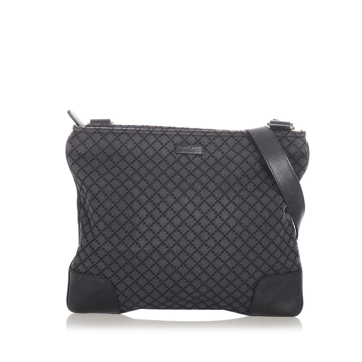 Gucci Diamante SHG Canvas Black Crossbody Bag