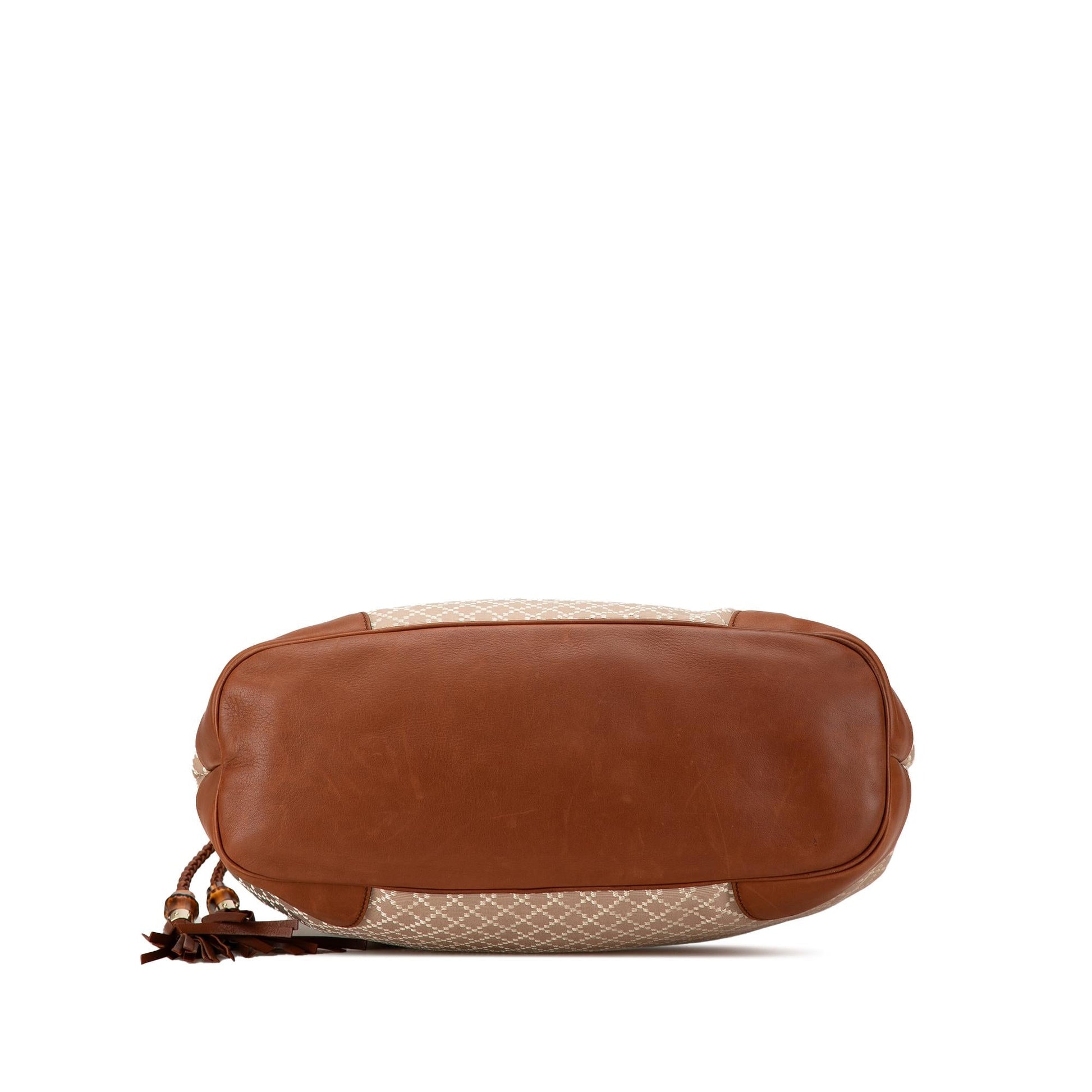 Gucci Diamante Eva SHG-oQPtVB Canvas Calf Brown Shoulder Bag