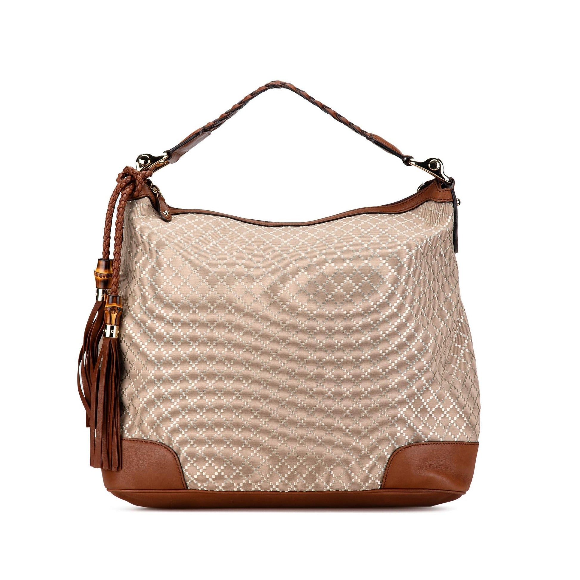 Gucci Diamante Eva SHG-oQPtVB Canvas Calf Brown Shoulder Bag