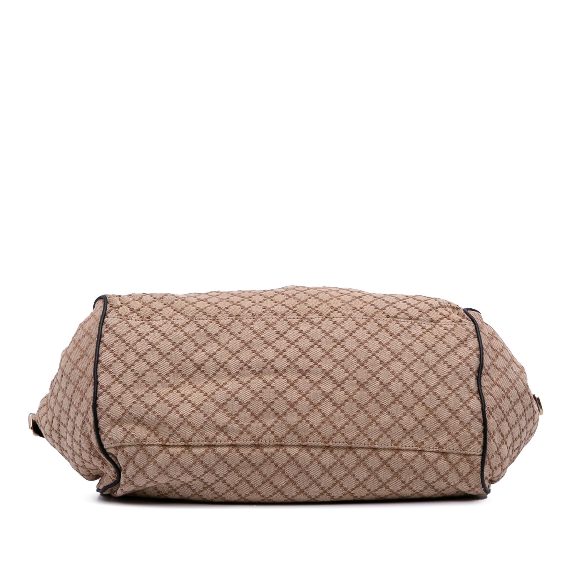 Gucci Diamante Sukey Canvas Travel Bag Satchel 12