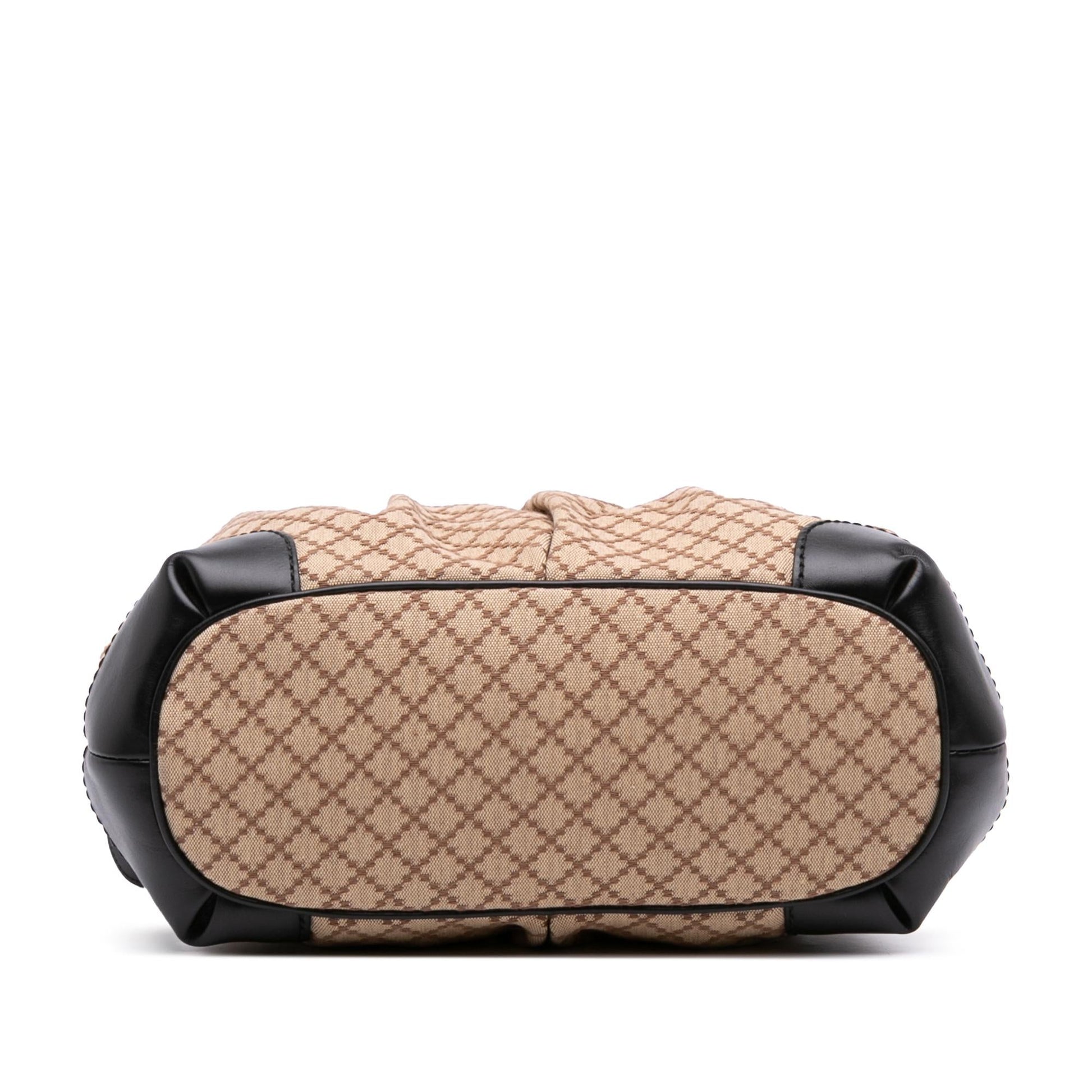 Gucci Diamante Sukey Canvas Travel Bag Satchel 17