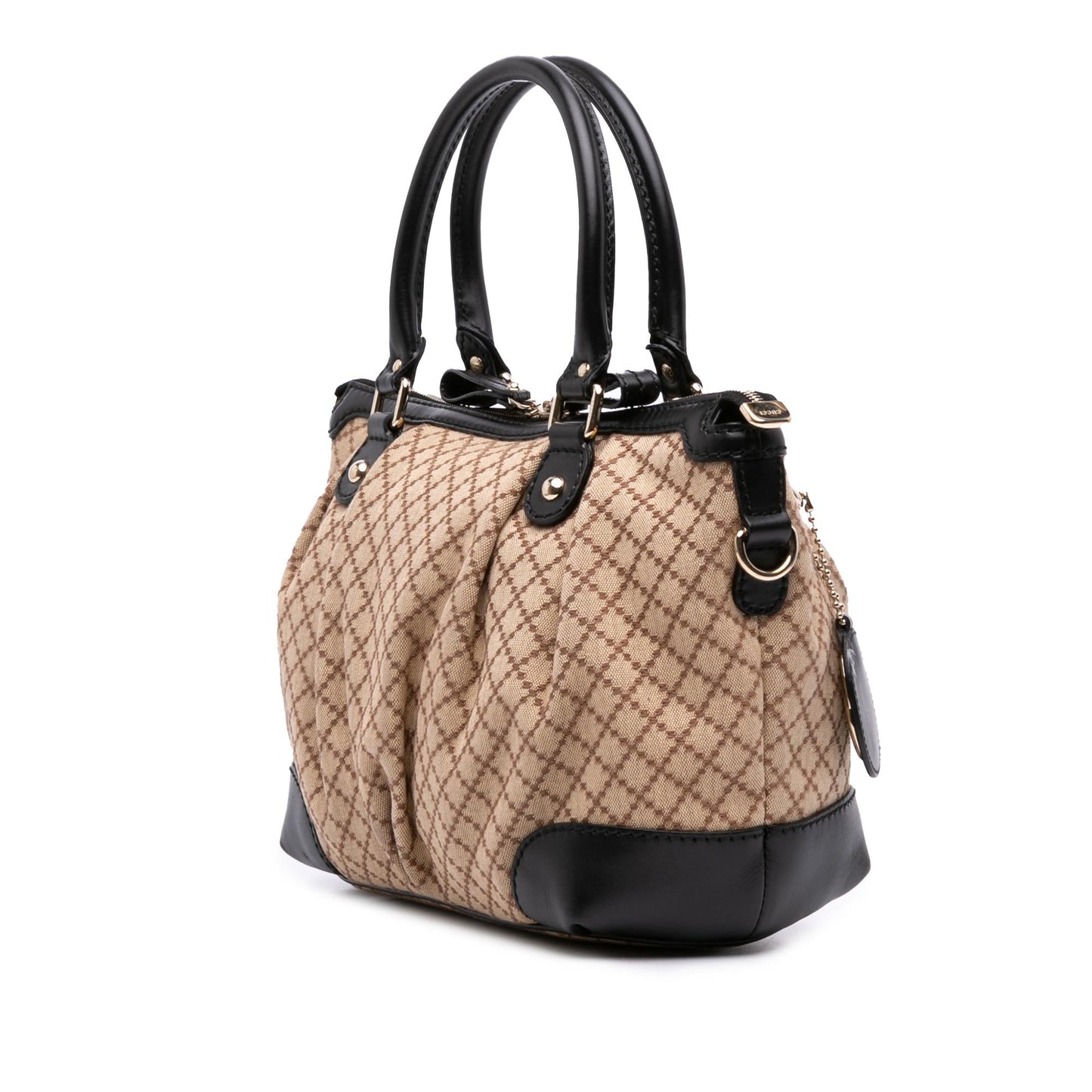 Gucci Diamante Sukey Canvas Travel Bag Satchel 17