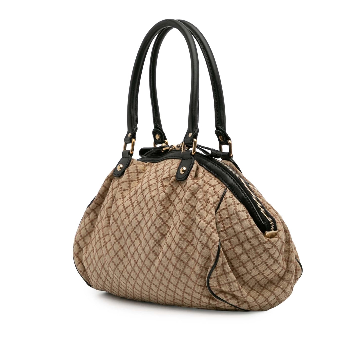 Gucci Diamante Sukey Canvas Travel Bag Satchel 18