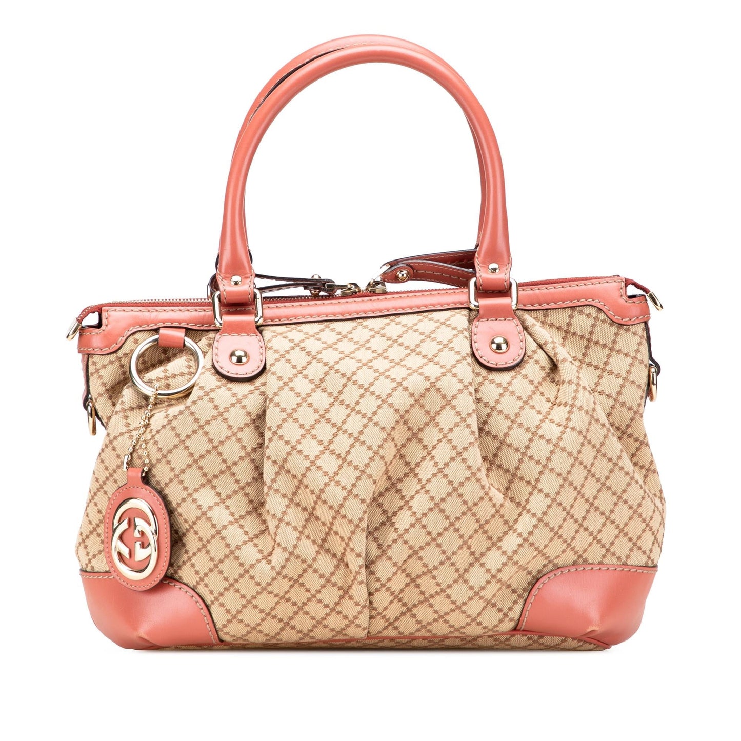 Gucci Diamante Sukey Canvas Travel Bag
