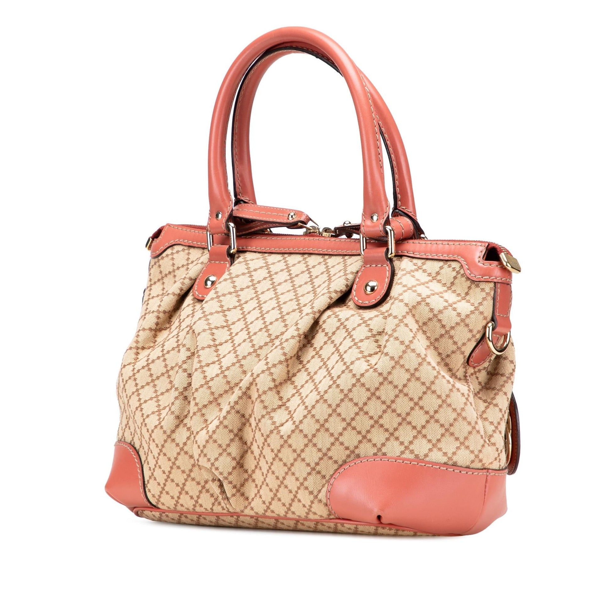 Gucci Diamante Sukey Canvas Travel Bag