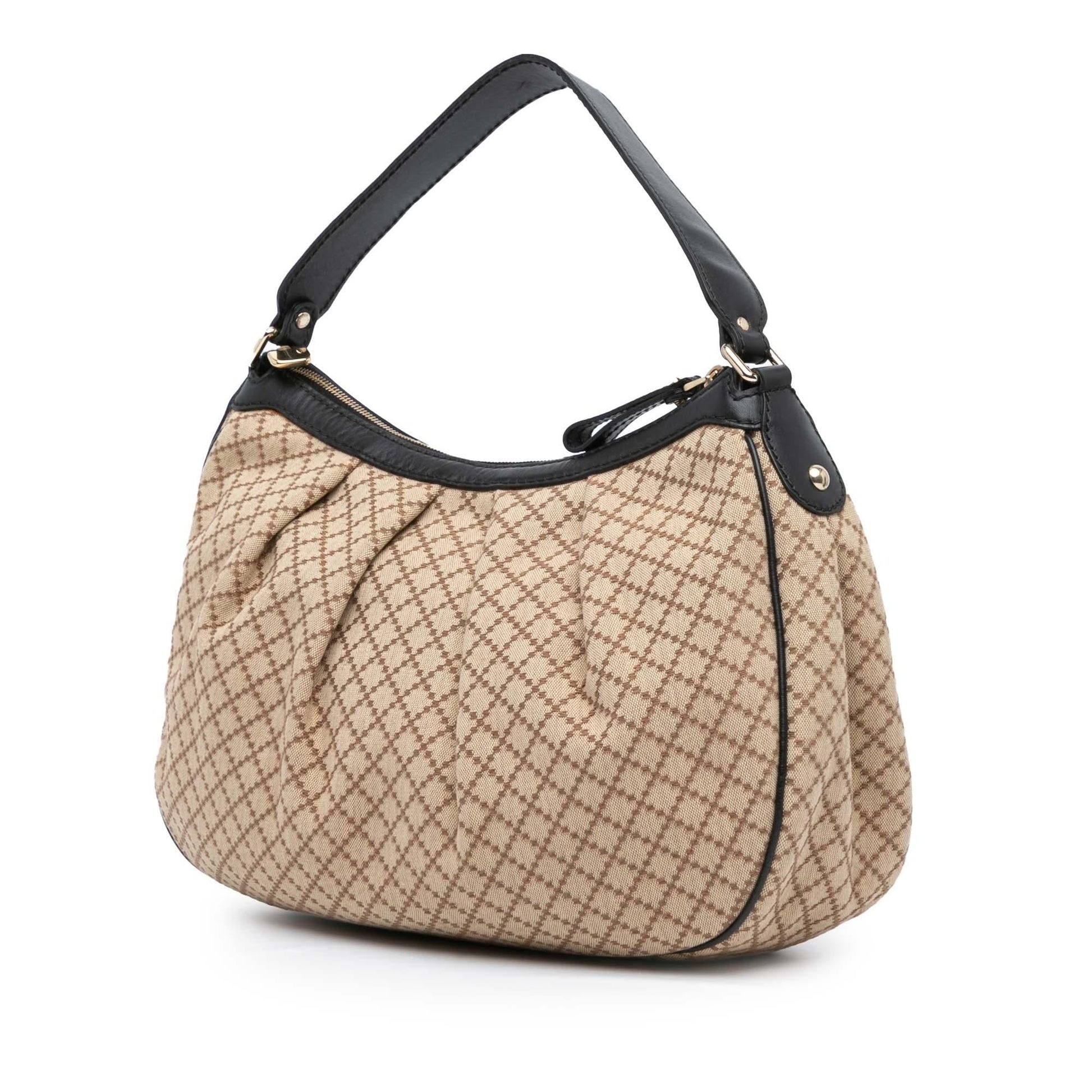 Gucci Diamante Sukey Canvas Brown Shoulder Bag Shoulder Bag