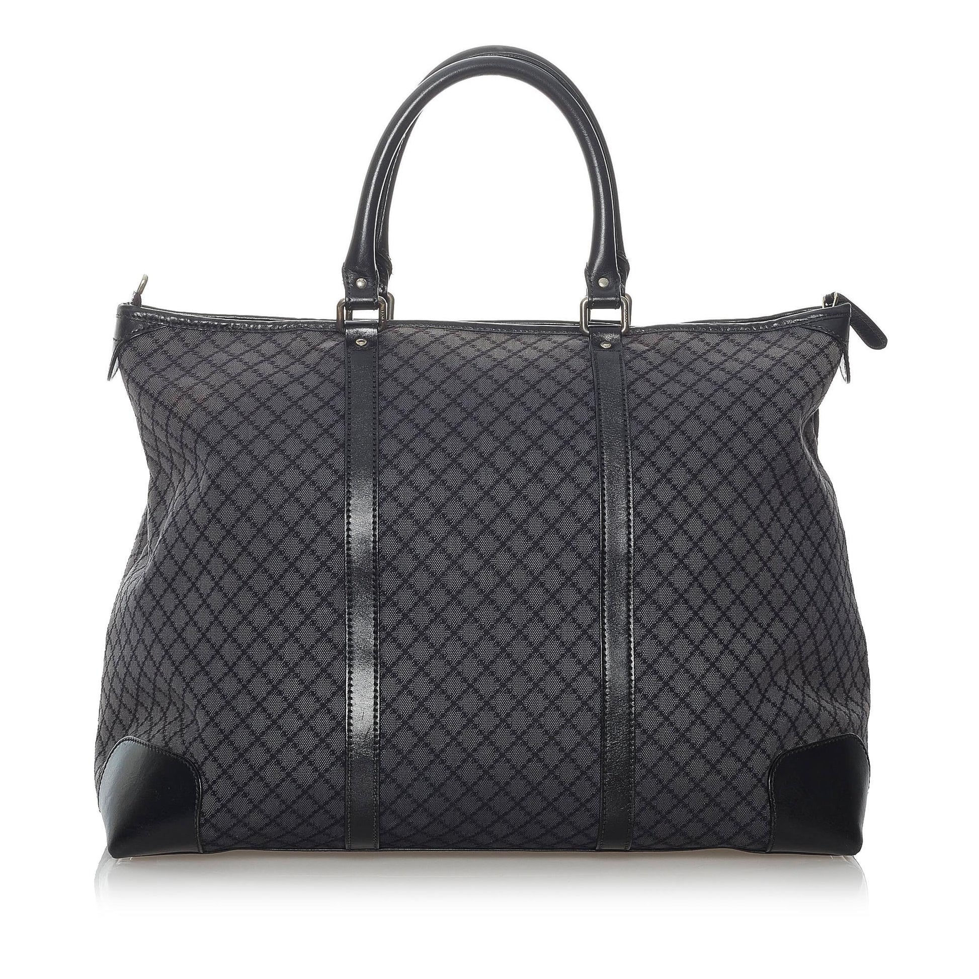 Gucci Diamante SHG Canvas Grey Tote Bag