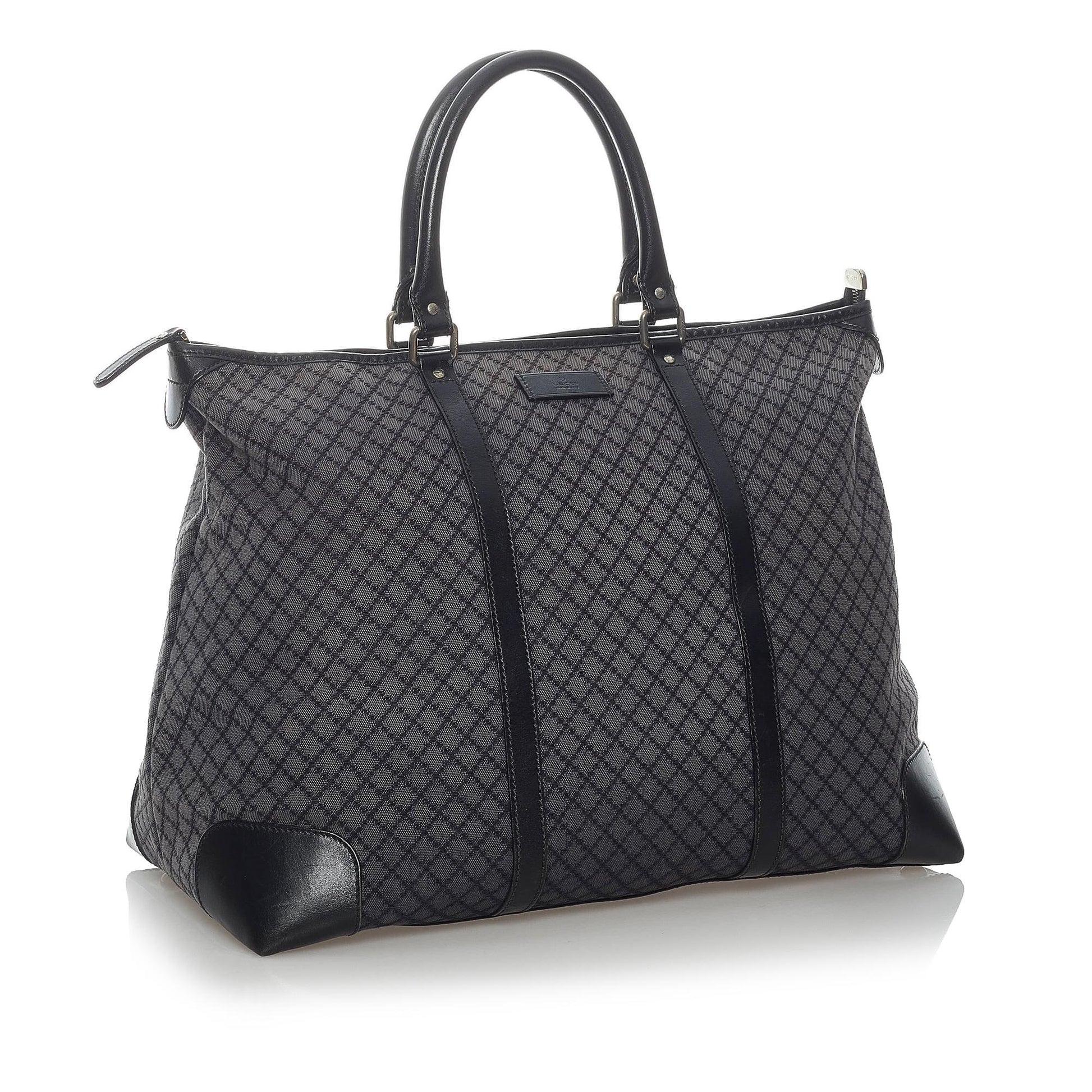 Gucci Diamante SHG Canvas Grey Tote Bag