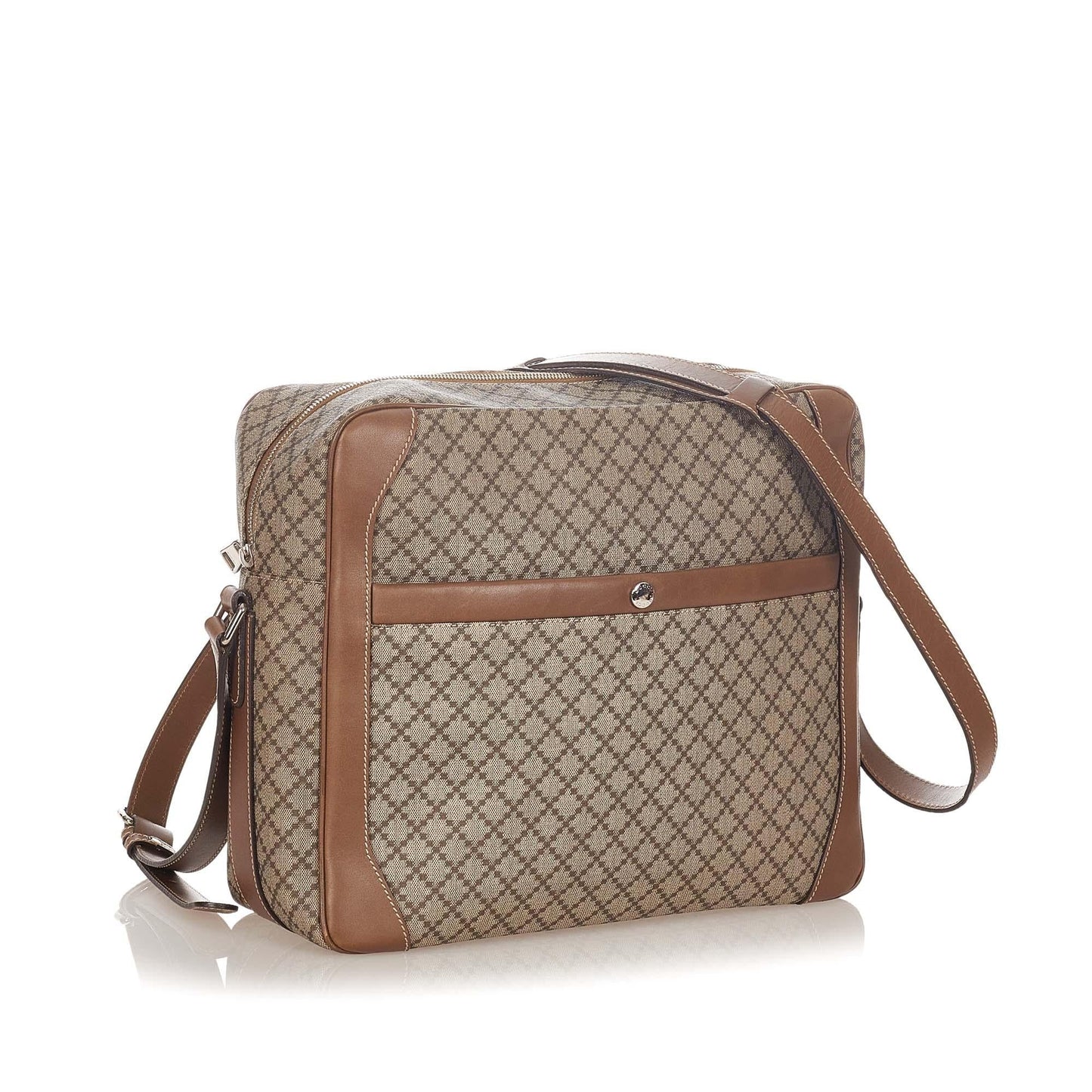 Gucci Diamante SHG Canvas Brown Crossbody Bag