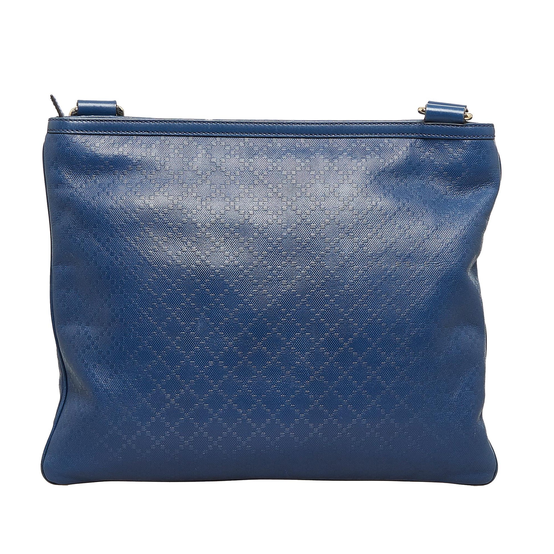 Gucci Diamante SHG-MIcr2Z Calf Blue Crossbody Bag