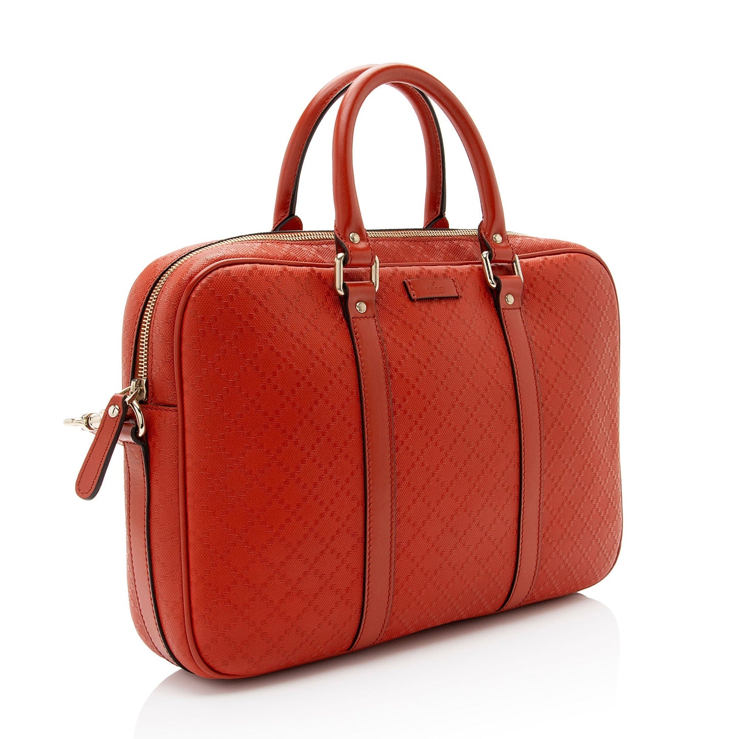 Gucci Diamante Briefcase SHF-taS7PA Leather Orange Travel Bag