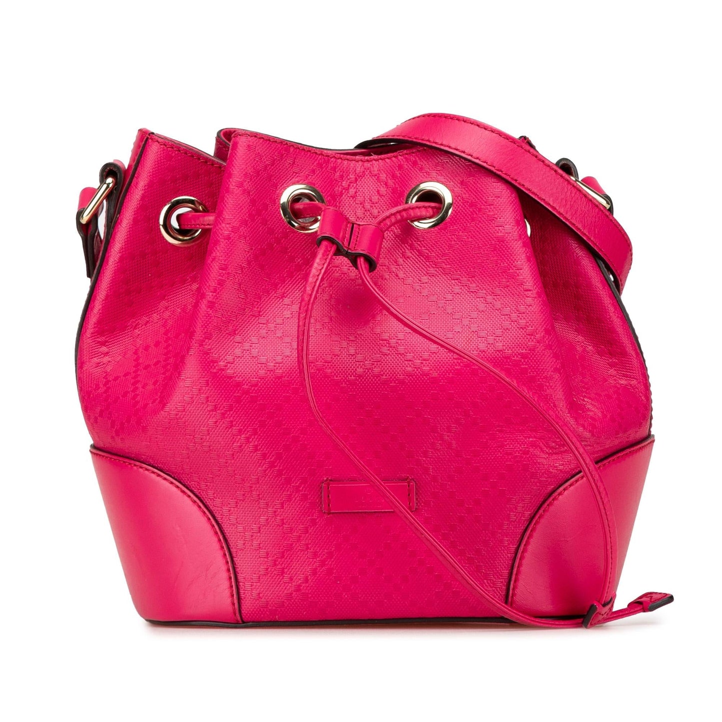 Gucci Diamante Bright Leather Calf Pink Bucket Shoulder Bag Bag 2