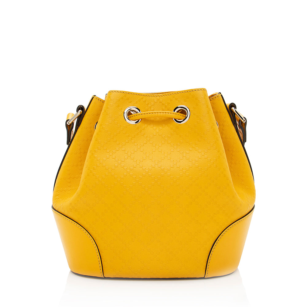 Gucci Bright Diamante SHF Leather Bucket Shoulder Bag