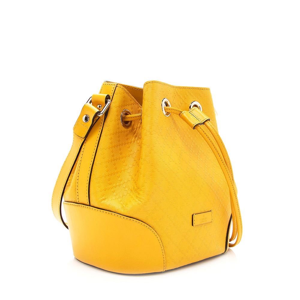 Gucci Bright Diamante SHF Leather Bucket Shoulder Bag