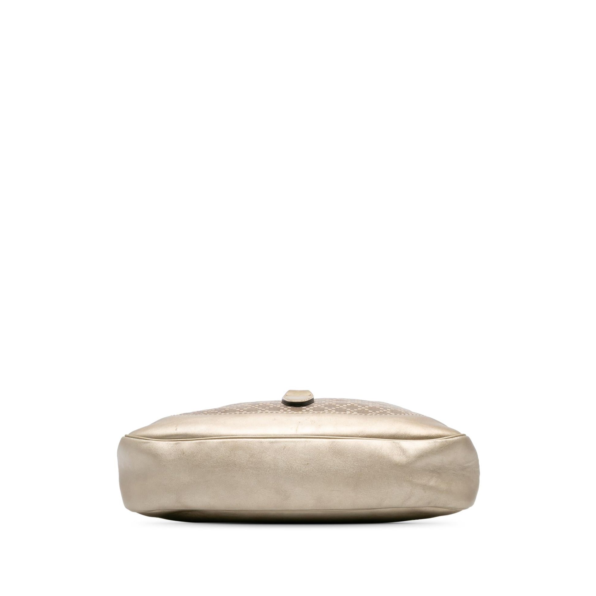 Gucci Diamante Jackie O Bouvier Leather Calf Gold Shoulder Bag