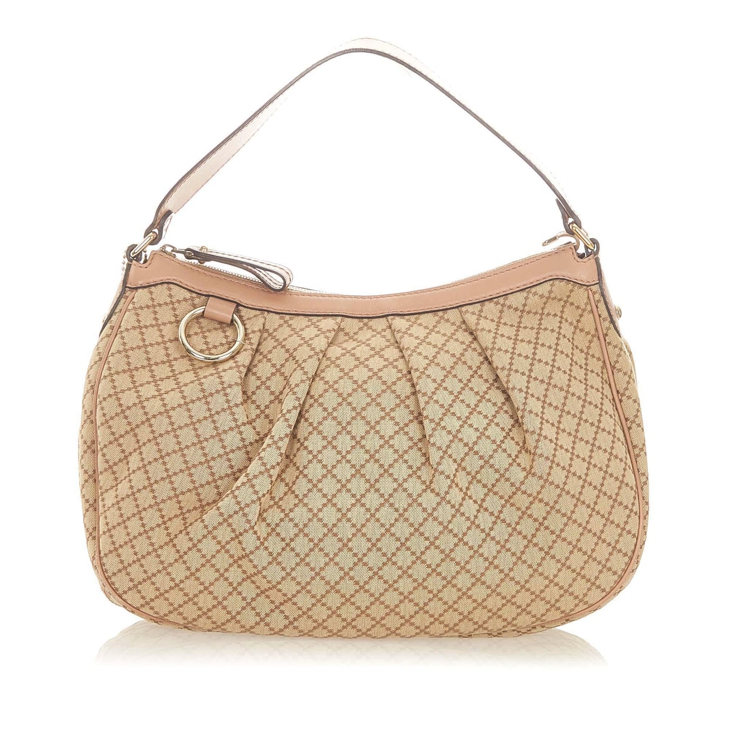 Gucci Diamante Sukey SHG Canvas Brown Shoulder Bag