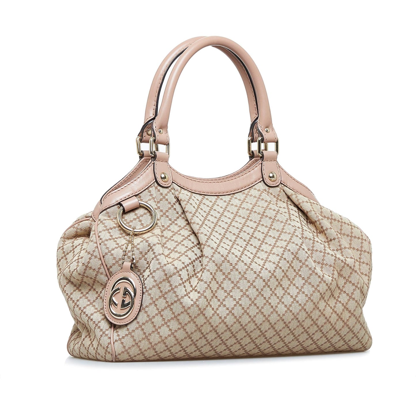 Gucci Diamante Sukey SHG-SNTqhE Canvas Brown Tote Bag