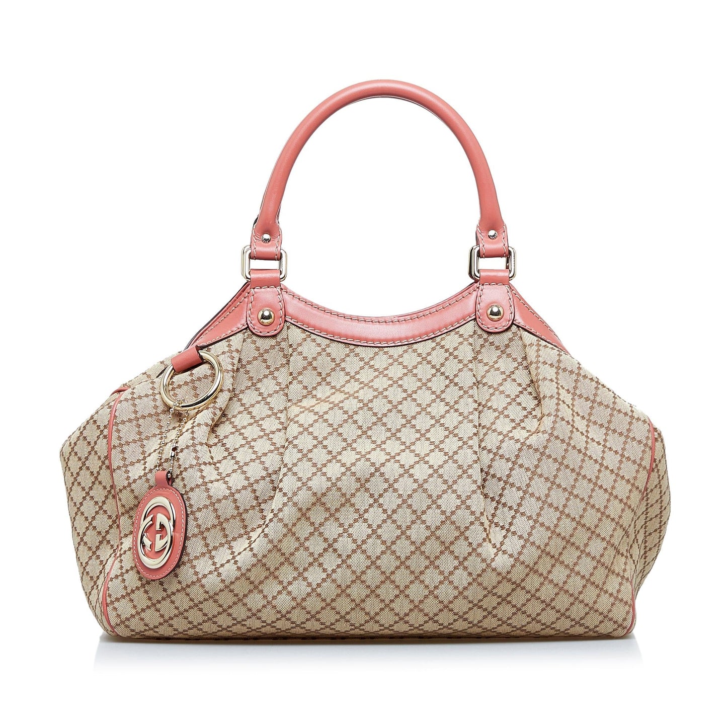 Gucci Diamante Sukey SHG-WfBsMx Canvas Brown Tote Bag