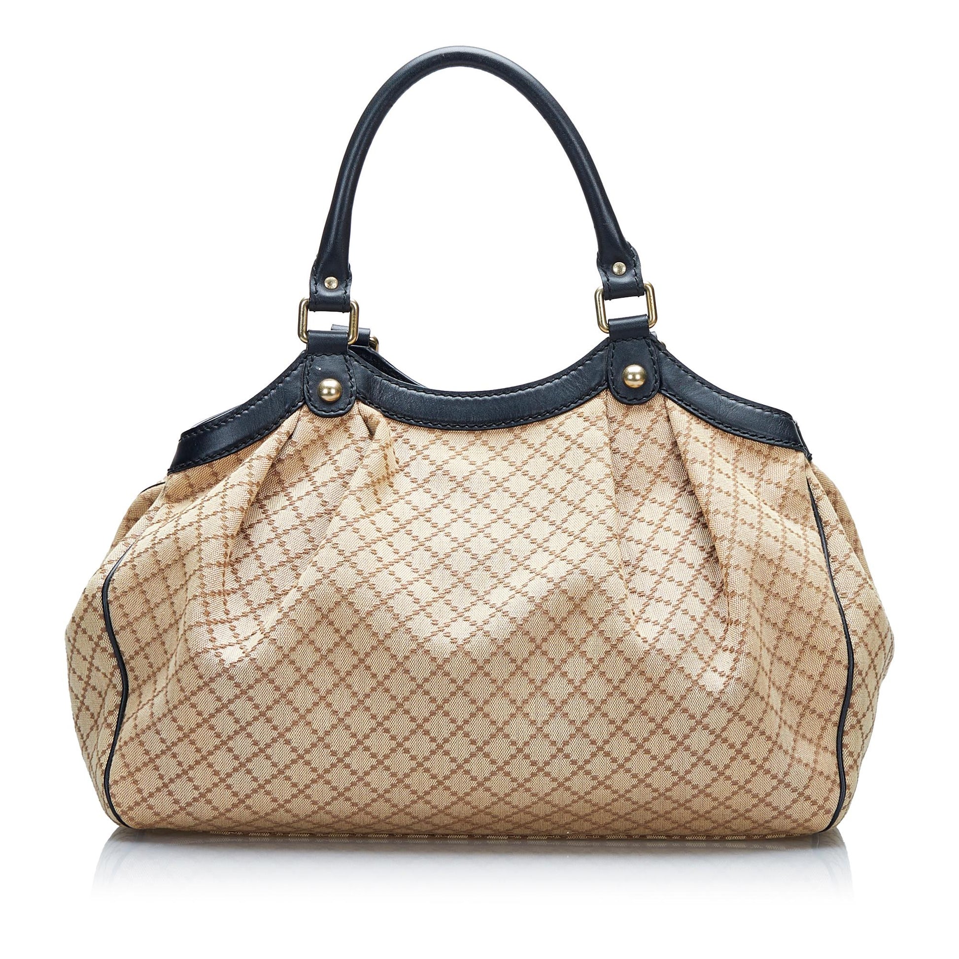 Gucci Diamante Sukey SHG-8vMtWS Canvas Brown Tote Bag