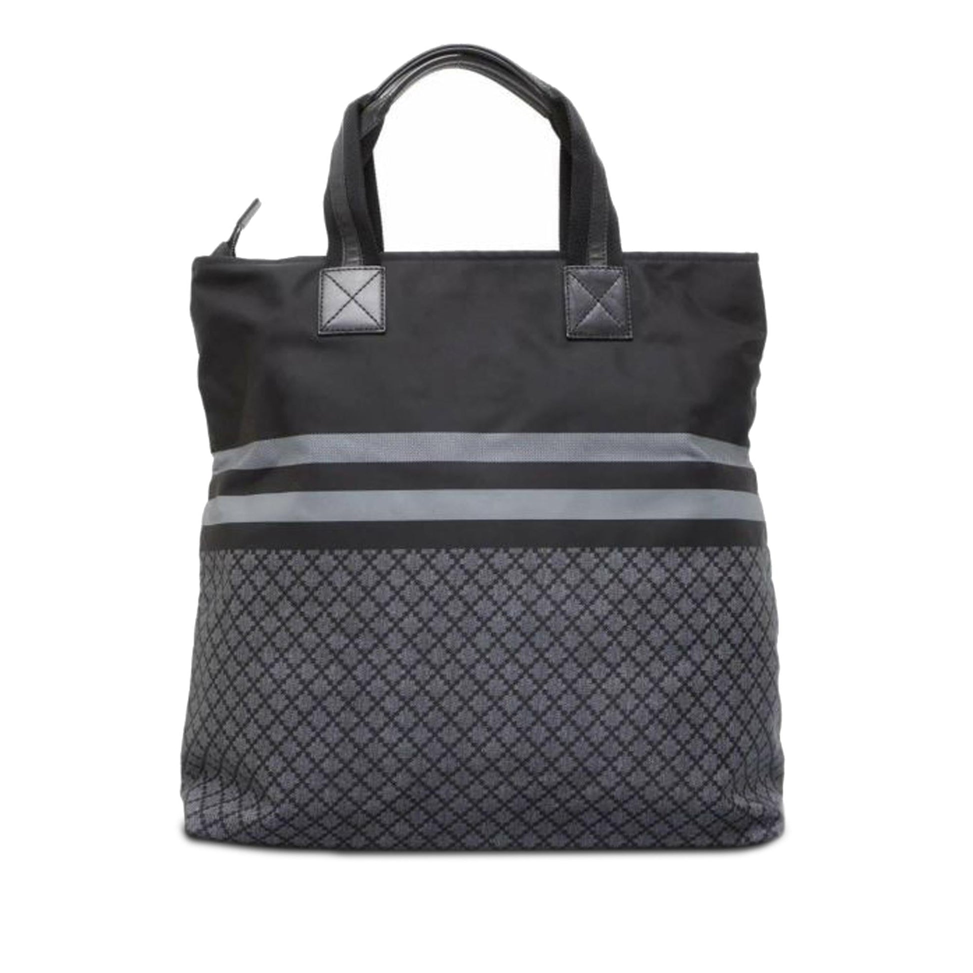 Gucci Diamante Web SHG-JWhg1w Nylon Black Tote Bag