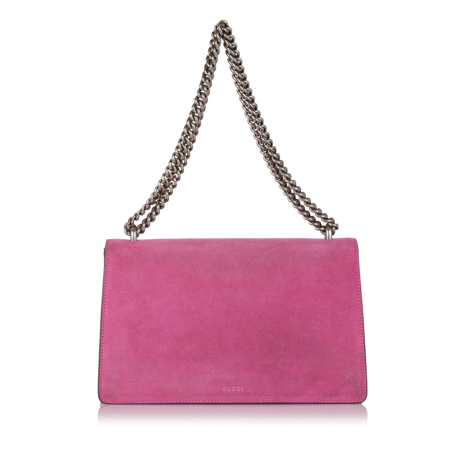 Gucci Dionysus SHG Suede Pink Shoulder Bag