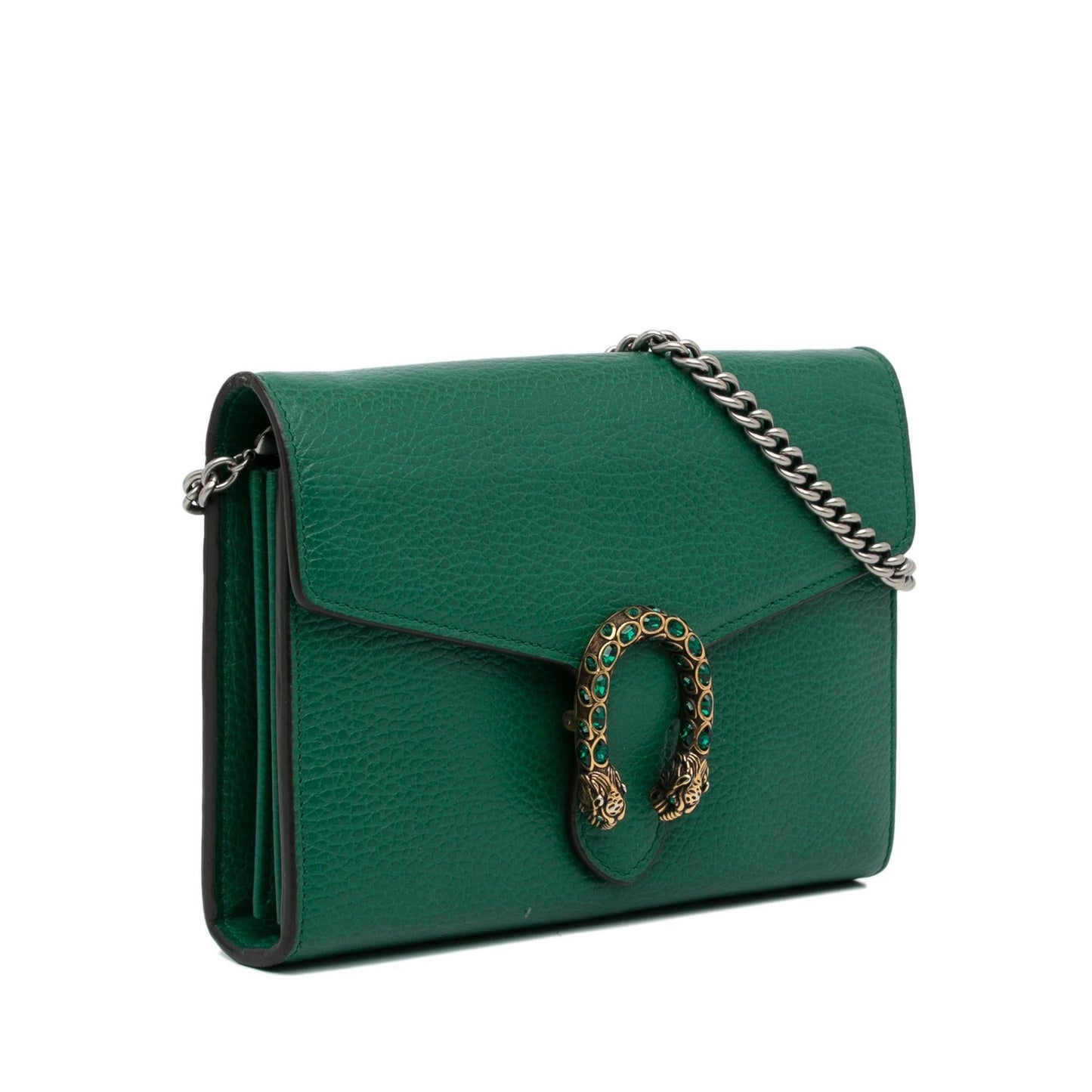 Gucci Dionysus Wallet On SHG-Y4c51f Calf Green Chain Crossbody Bag