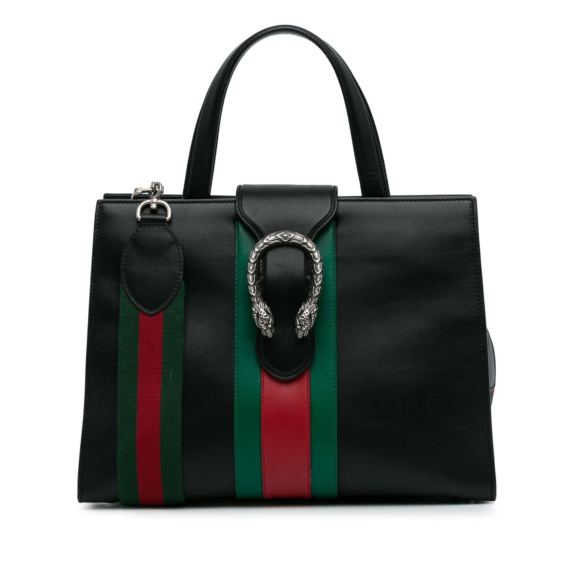 Gucci Dionysus Web SHG-rcEqfT Calf Black Satchel Bag