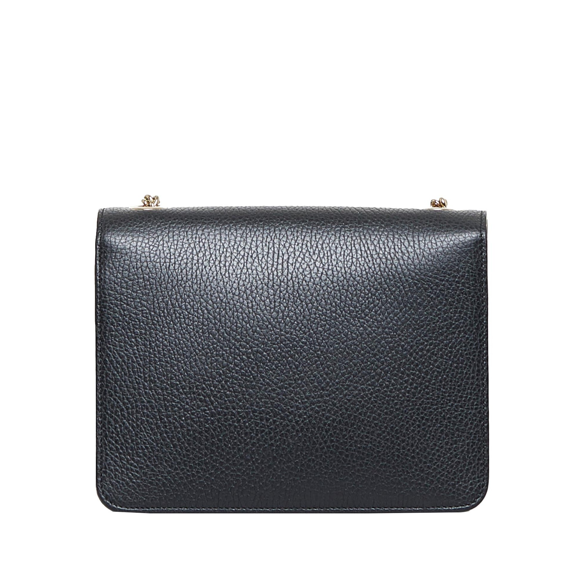 Gucci Dollar Interlocking G SHG-WefOJS Calf Black Crossbody Bag