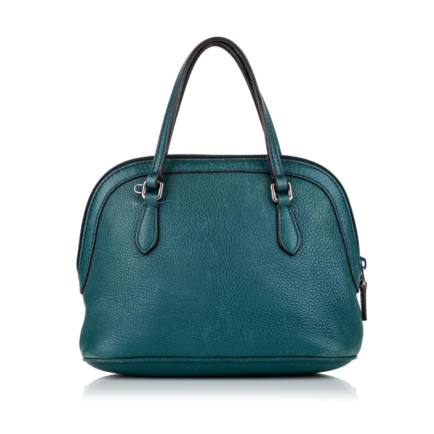 Gucci Dome SHG Leather Calf Blue Satchel Bag
