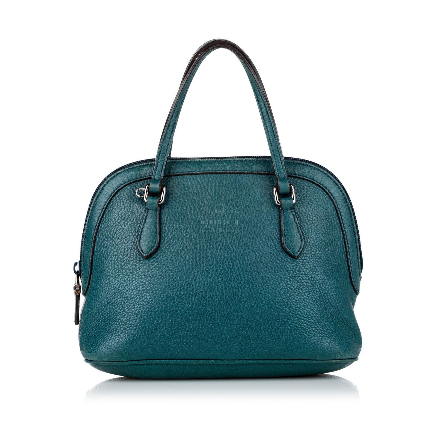 Gucci Dome SHG Leather Calf Blue Satchel Bag