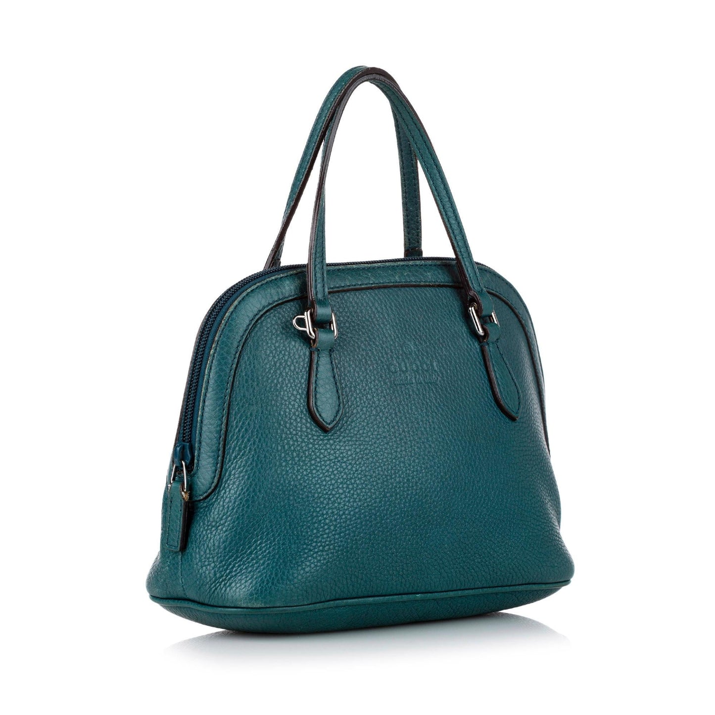 Gucci Dome SHG Leather Calf Blue Satchel Bag