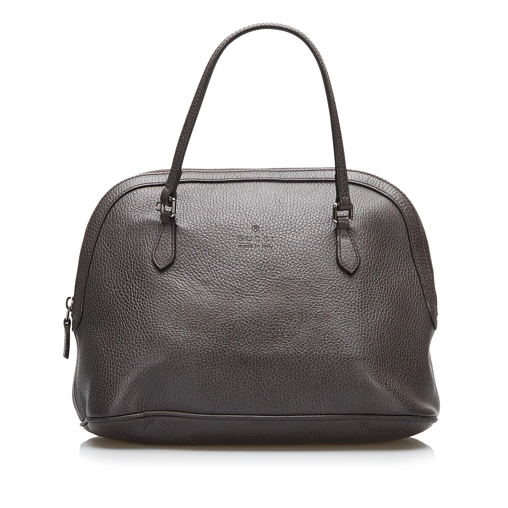Gucci Dome SHG-oDStIP Calf Brown Satchel Bag