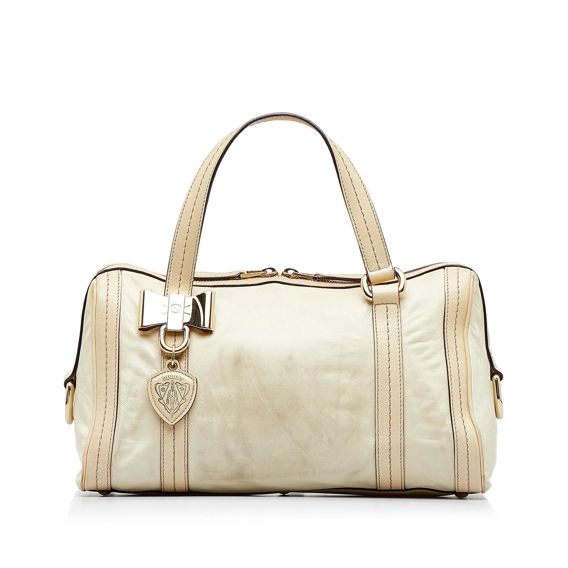 Gucci Duchessa Boston SHG-ISXxYF Calf Brown Satchel Bag