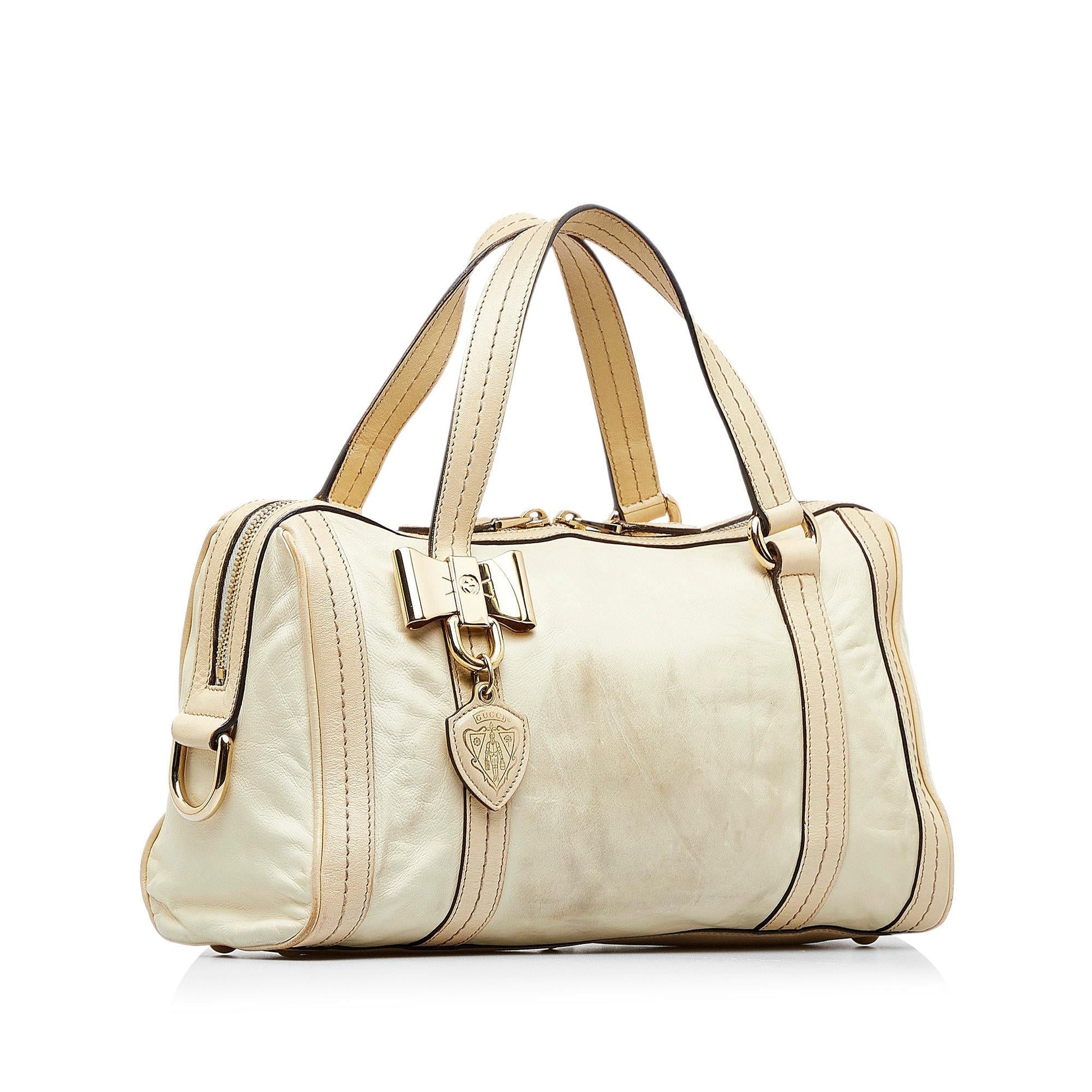Gucci Duchessa Boston SHG-ISXxYF Calf Brown Satchel Bag